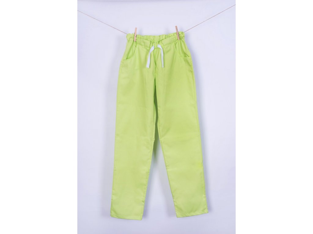 Zdravotnické kalhoty zelenožluté (Velikost 42)