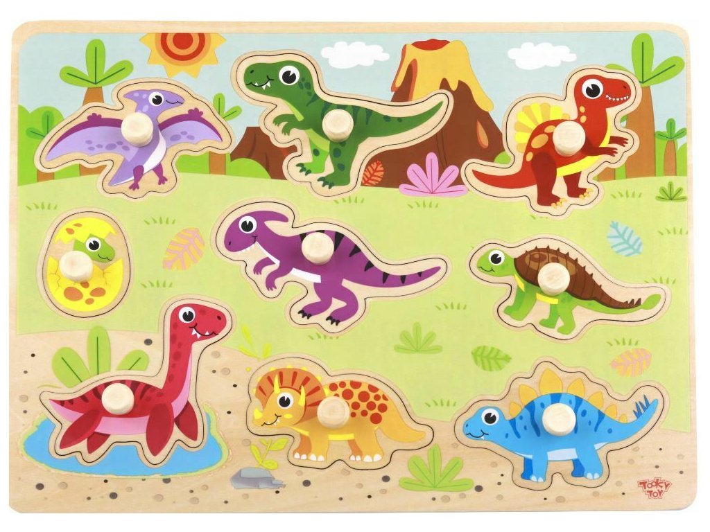 Vkládací puzzle Dinosauři