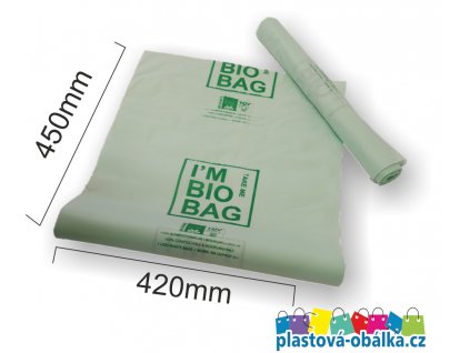 bio kompost vrecia 420x450 10l 25ks rolka logo plastova obalka.cz