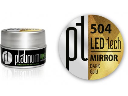 LED-tech Mirror gel - Dark Gold (504), 5g