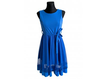 Brenda modré krátké společenské šaty