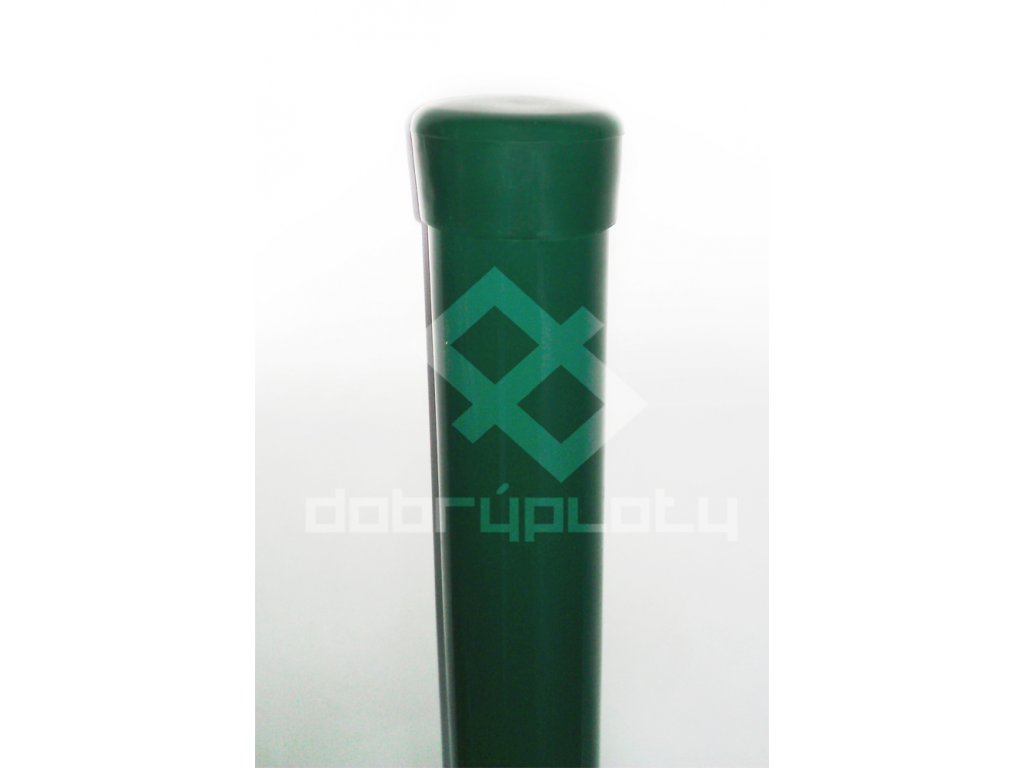 Plotový sloupek výška 150 cm, průměr 38 mm PVC zelený