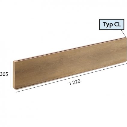 Easyline step lamela CL 8205 Jaseň pieskový podlahovo 1