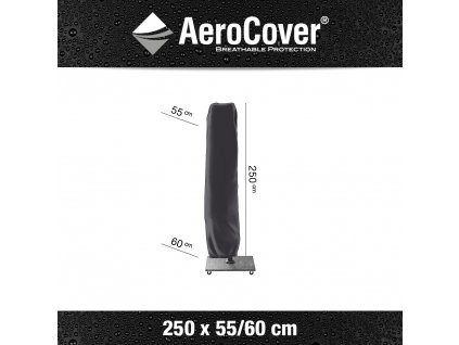 7970 free arm parasol cover 250x55 anthracite M Aerocover 8717591770541