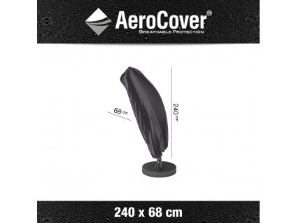 7971 free arm parasol cover 240x68 anthracite M Aerocover 8717591771135