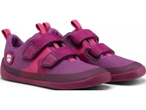 Dětské barefoot boty Affenzahn Sneaker Cotton Lucky - Bird - Berry