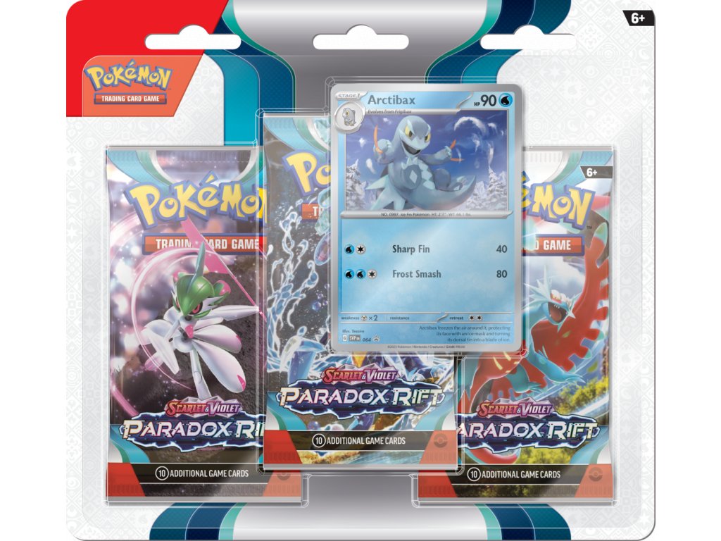 Pokémon Paradox Rift 3 Pack Blister Arctibax