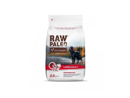 VetExpert Raw Paleo adult large beef 2,5 kg