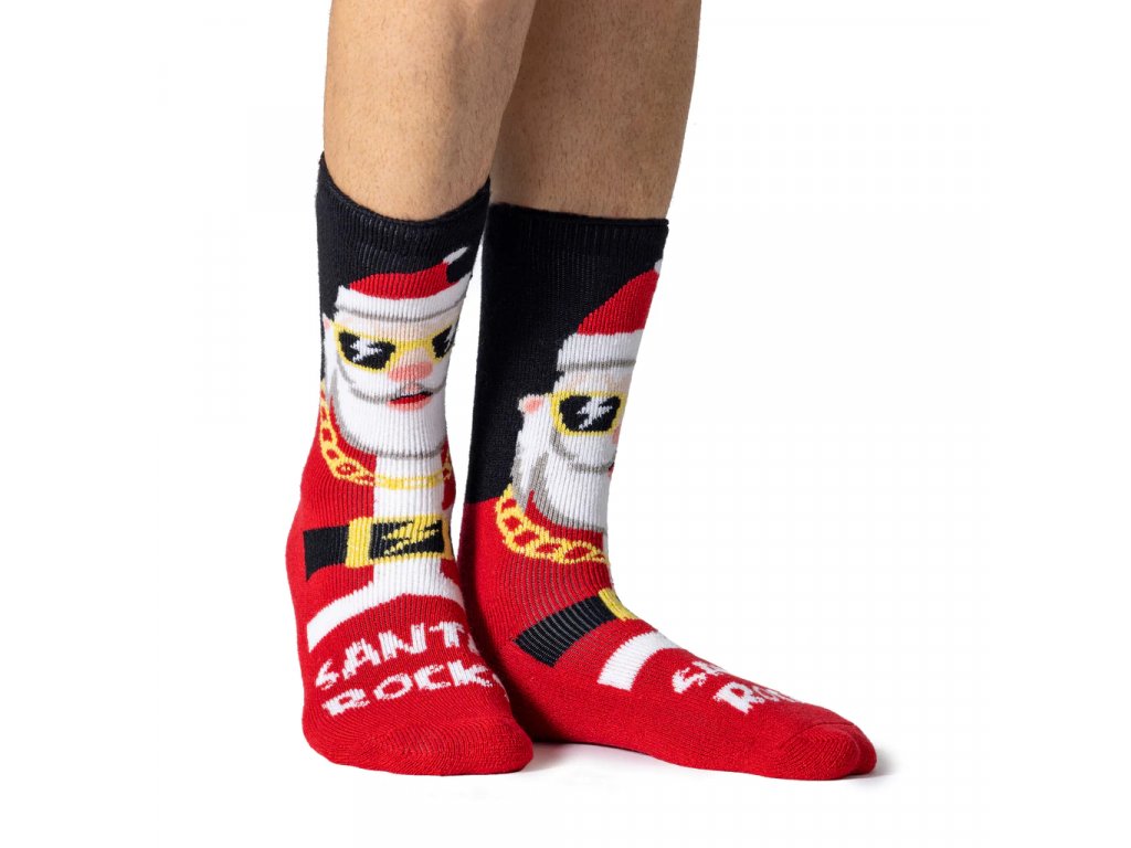 Pánske vianočné Heat Holders LITE ponožky SANTA