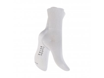 Bavlnené 3 páry tenkých ponožiek s DIA lemom BIELE