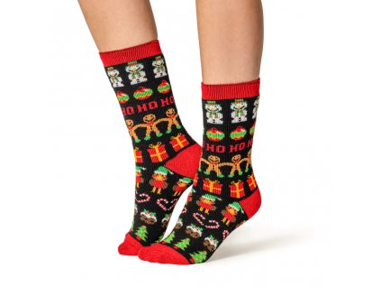 Dámske Vianočné Heat Holders ponožky GINGERBREAD