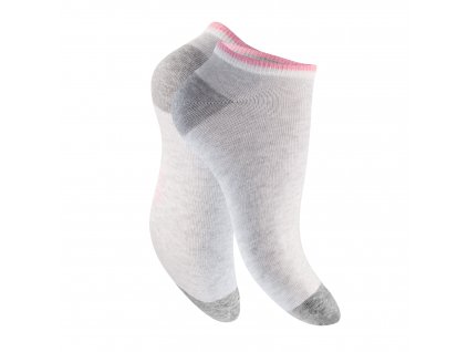 Dámske 4 páry členkových ponožiek z bavlny s Ružovou a Žltou