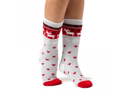 Dámske Heat Holders LITE vianočné ponožky REINDEER