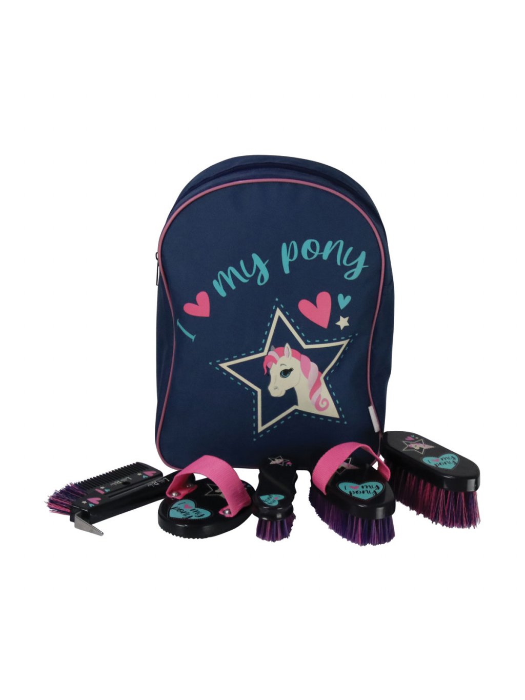 PR 30366 I Love My Pony Collection Complete Grooming Kit Rucksack by Little Rider 01