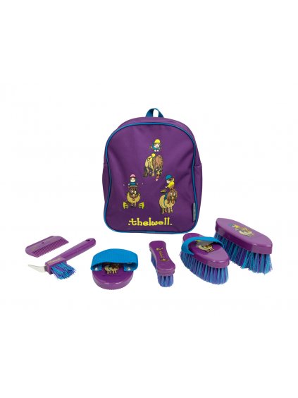 PR 38891 Hy Equestrian Thelwell Collection Pony Friends Complete Grooming Kit Rucksack 01