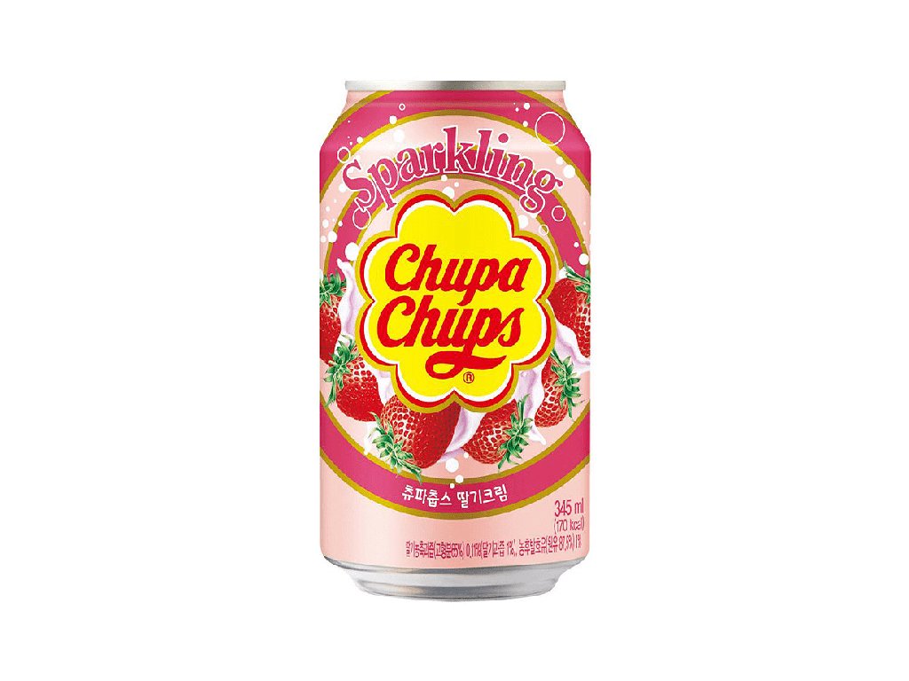 Chupa Chups sparkling Strawberry cream 345ml