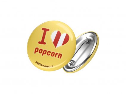 Placka (odznak) I love popcorn