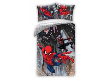 Povlečení Spiderman City  Bavlna, 140x200, 70x90 cm