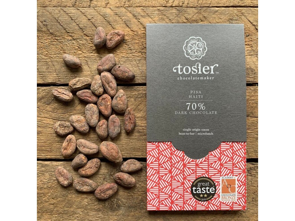 Hořká čokoláda 70% KAKAO - Pisa, HAITI | TOSIER CHOCOLATEMAKER
