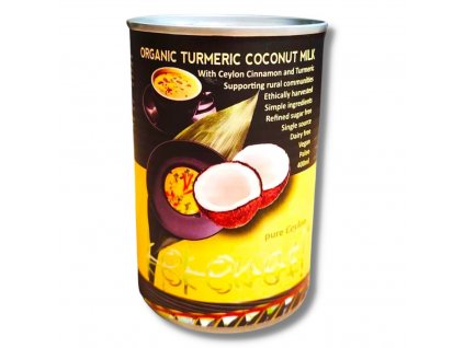 Ceylon Kokonati | Bio kokosová omáčka - kurkuma kari - 400 ml