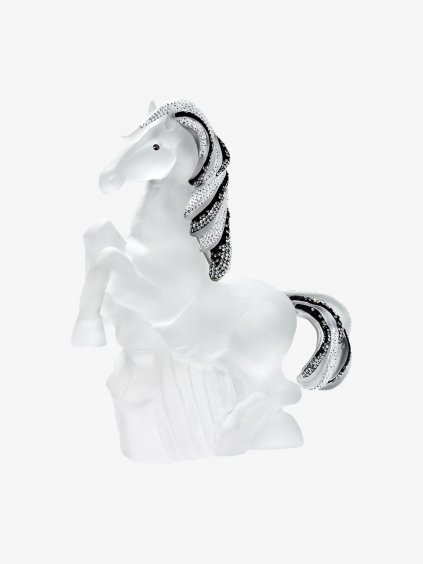 Skleněná figurka Nezkrotná síla, kůň z českého křišťálu Preciosa