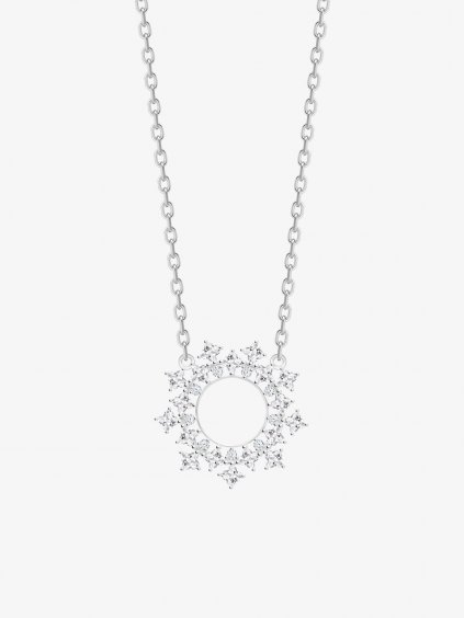 Stříbrný náhrdelník Orion, hvězda s kubickou zirkonií Preciosa