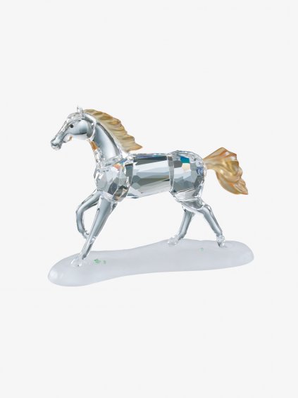 Skleněná figurka kůň - hříbě z českého křišťálu Preciosa