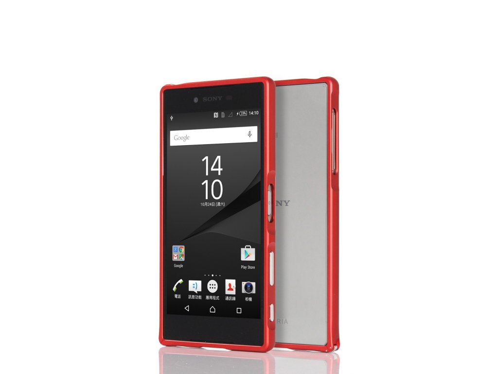 Hliníkový rám pre Sony Xperia Z5 - červený (red)