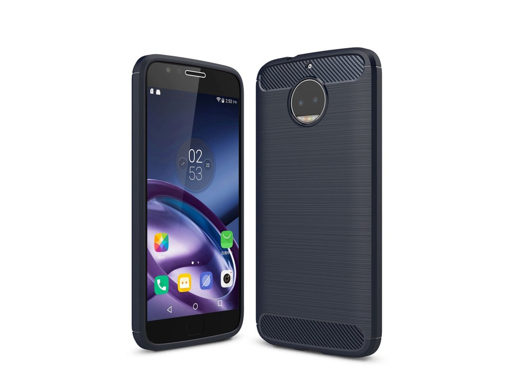 Silikónový kryt (obal) pre Lenovo (Motorola) Moto G5+ (PLUS) - navy blue (tm. modrý)