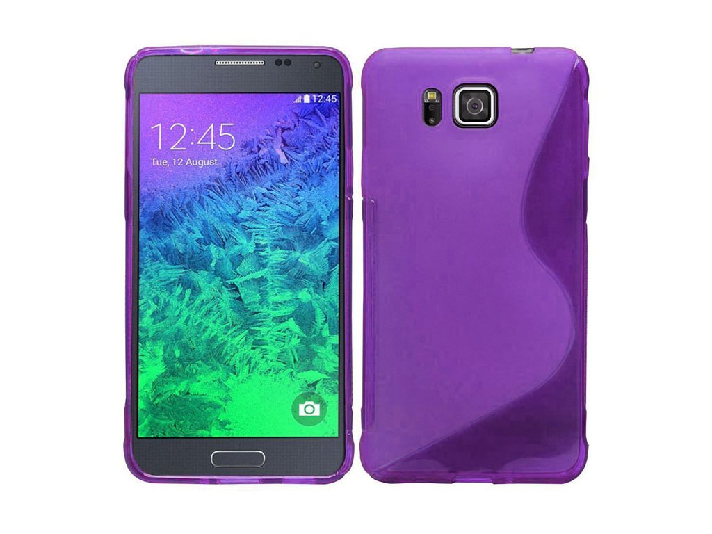 Silikónový kryt (obal) pre Samsung Galaxy Alpha (G850F) - fialový