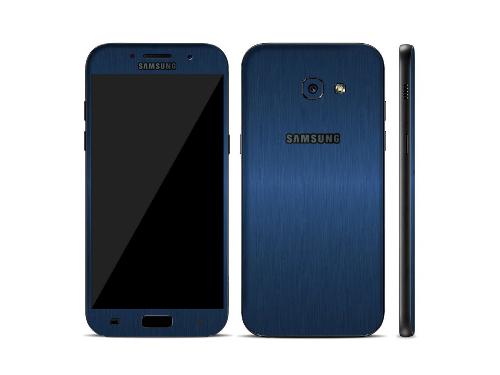 Dizajnová wrap fólia pre Samsung A5 2017 (A520F) - metalická modrá