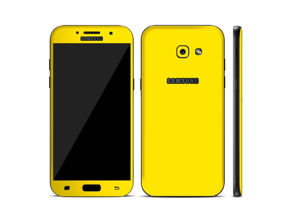 Dizajnová wrap fólia pre Samsung A5 2017 (A520F) - žltá