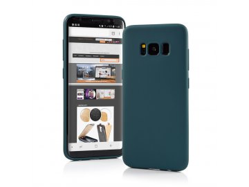 Silikónový kryt (obal) Matt pre Samsung Galaxy S23+ (Plus) - tmavozelený