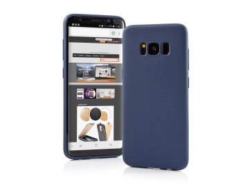 Silikónový kryt (obal) Matt pre Samsung Galaxy S23+ (Plus) - modrý