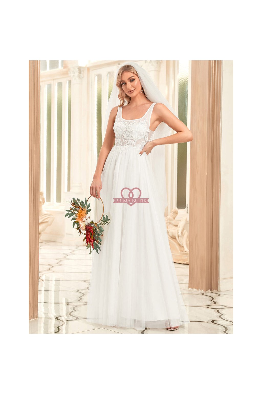 Svatební šaty ELINA bílé 2