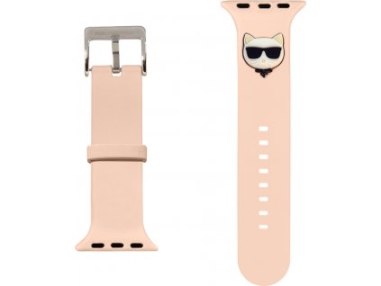 Karl Lagerfeld Choupette Head Řemínek pro Apple Watch 38/40mm Pink