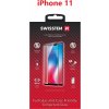 Sklo swissten full glue, color frame, case friendly pro apple iphone 11 černé