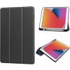 Solid Color Horizontal Deformation Flip Leather Case With Pen Slot TPU Case for iPad Mini 6 2021 Black