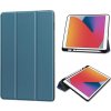 Solid Color Horizontal Deformation Flip Leather Case With Pen Slot TPU Case for iPad Mini 6 2021 Dark Green