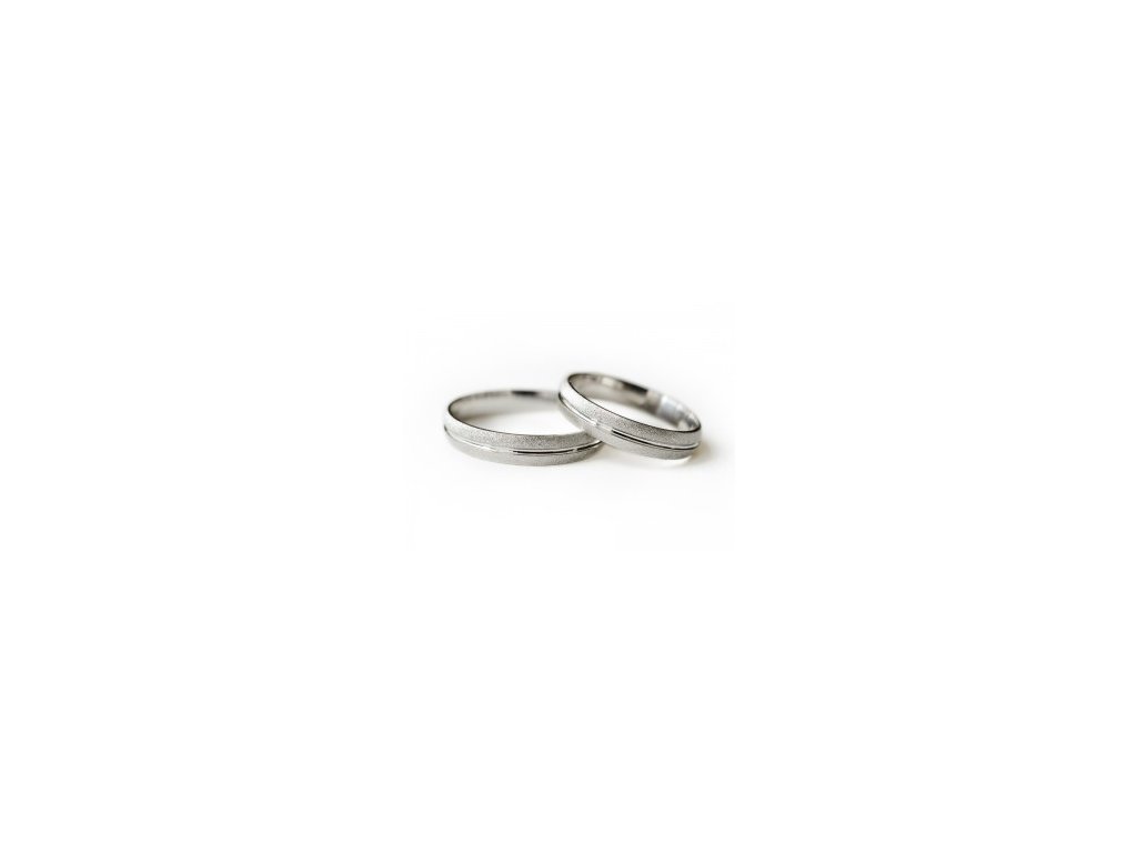 720 - stříbrné snubní prsteny (Typ prstenu Pánský, Velikost (pánský) 76)