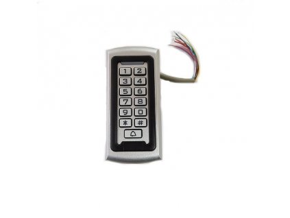 RFID kovový vodeodolný prístupový systém + klávesnica, 2000 užívateľov
