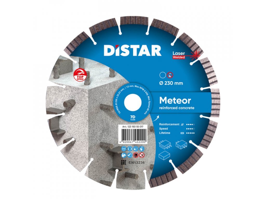 Diamantový rezný kotúč Distar 1A1RSS Meteor H12