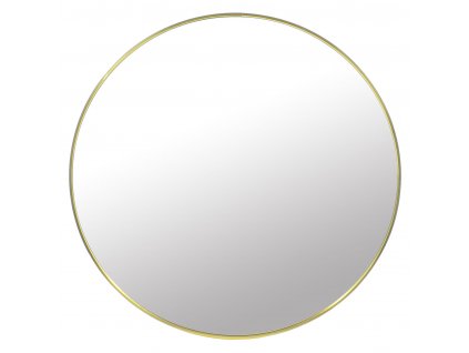 Kulaté zrcadlo zlatý rám 60 cm