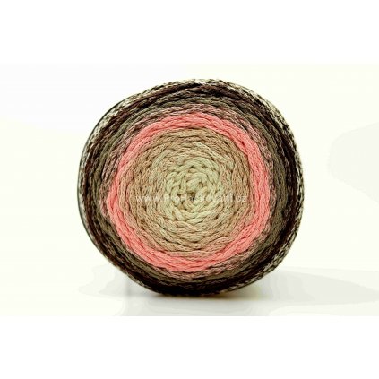 Chainy Cotton Cake ReTwisst 02 variace béžová, růžová, hnědá