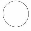 Kovový kruh černý 20 cm