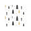 Papírové ubrousky 33x33 vánoční stromky, 20 ks