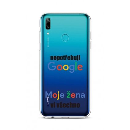 Zadný silikónový kryt na Huawei Y6 2019 Google