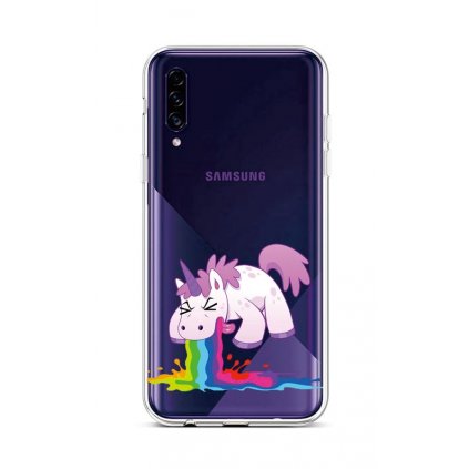 Zadný silikónový kryt na mobil Samsung A30s Rainbow Splash
