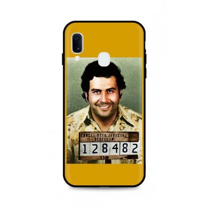 Zadný silikónový kryt DARK na Samsung A20e Pablo Escobar