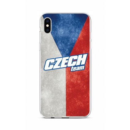 Zadný silikónový kryt na iPhone XS Czech Team